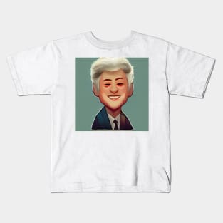 Bill Clinton | Cartoon Portrait Kids T-Shirt